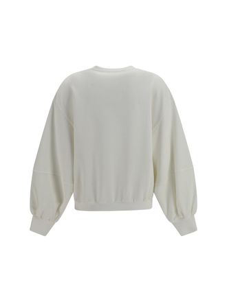 Brunello Cucinelli Cotton and Linen Blend Sweatshirt - White