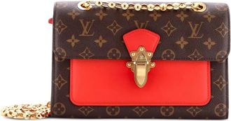 Louis Vuitton Victoire Handbag Monogram Canvas and Leather shoulder bag - Bruin