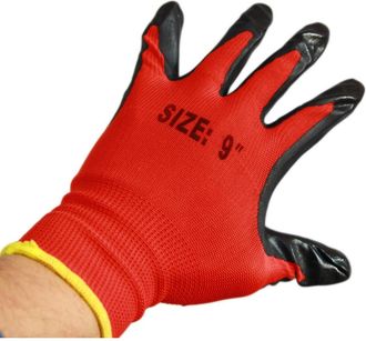 Trade Shop Trade Shop - 12 Paia Di Guanti Da Lavoro Spalmati Nylon Nitrile Disponibili In 91011