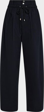 Isabel Marant Inaya Double Waistband Wide-Leg Pants