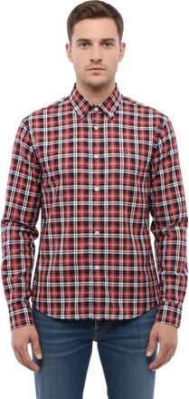 Dsquared2 Red Regular Check Shirt