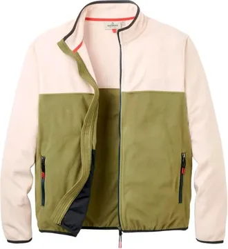 Passenger Set Off Recycled Full Zip Polar Fleece Fleecejacke f&uuml;r Herren | oliv