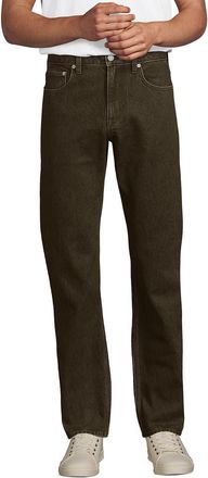 Lands End Stretch Comfort Waist Classic Fit Jean in Washed Mocha Brown at Nordstrom, Size 42 X 30