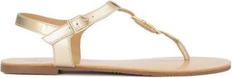 Kazar Patricia Flat Sandalen - Dames - Sandalen - Geel - 40 EU - Leer - Schoenen