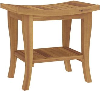 vidaXL Vidaxl - Mesa Auxiliar De Ba&ntilde;o Madera Maciza De Teca 50x35x45 Cm