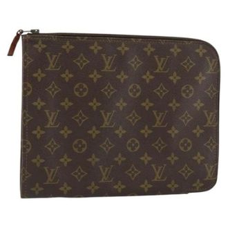 Louis Vuitton Pre-owned Clutches, female, Brown, Size: ONE SIZE Pre-owned Vintage Canvas Clutch