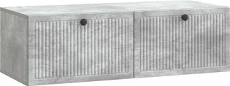 vidaXL Mueble Para Tv De Pared Gris Hormig&oacute;n 98 X 41 X 30 Cm Vidaxl