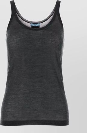 Prada cashmere blend scoop neck tank top