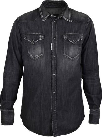 Dsquared2 Denim overhemd Zwart
