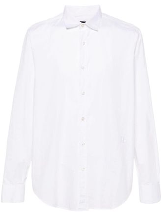 John Richmond Popeline katoenen overhemd - Wit