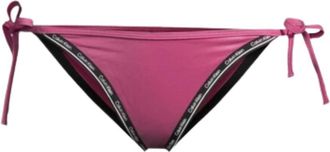 Calvin Klein Zwemkleding met Strik aan de Zijkant - Dames - Bikinis - Paars - XS - Badmode