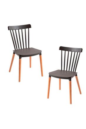 Regalos Miguel Regalos Miguel - Packs Sillas Comedor - Pack 2 Sillas Leka - Gris Oscuro