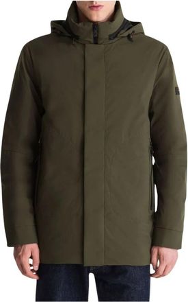 Peuterey Peebles Srtr Jas - Heren - Winterjassen - Groen - L - Leer - Jassen