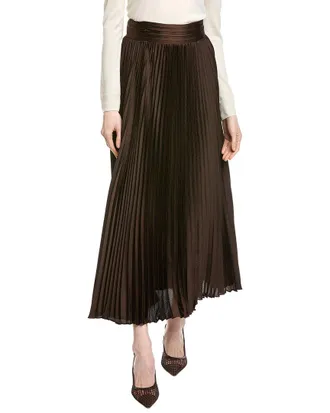 Elie Tahari Pleated Midi Skirt