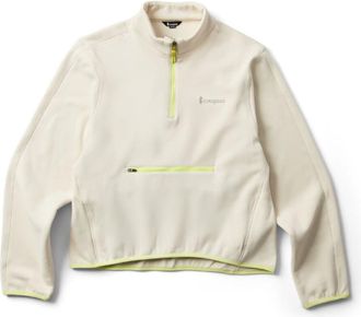 Cotopaxi Womens Tempa Fleece Quarter-Zip Pullover White XL