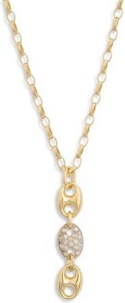 Meshmerise Diamond Link Pendant Necklace - 0.15ct. in Yellow Gold at Nordstrom Rack