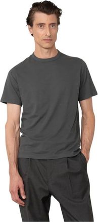 Officine G&eacute;n&eacute;rale Katoenen T-shirt met ronde hals - Heren - Tops - Zwart - Maat: XL Katoen