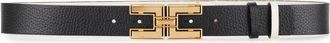 Elisabetta Franchi Double Face Leren Riem met Logo - Dames - Riemen - Veelkleurig - M - Leer - Accessoires