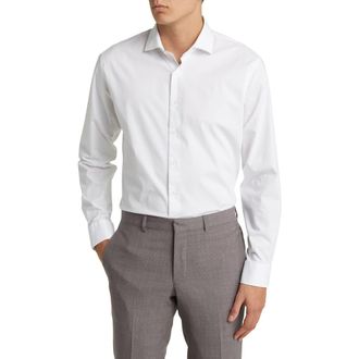 Nordstrom Trim Fit Dress Shirt in White at Nordstrom Rack, Size 15.5 - 32/33