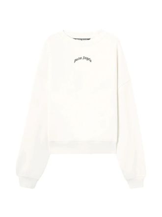 Palm Angels Back Curved Logo Loose Crew