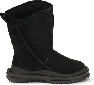 UGG Klassieke Distort Su&egrave;de Laarzen - Dames - Schoenen - Zwart - Maat: 45 EU Su&egrave;de