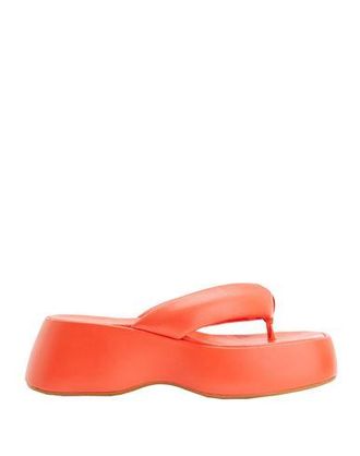 8 by YOOX LEATHER TOE POST SANDALS