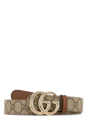 Gucci Beige Logo Buckle Reversible Belt