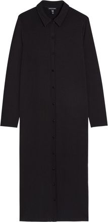 Eileen Fisher Eileen Fisher Stretch-jersey Midi Shirt Dress - Black - S (UK 10-12 / M)