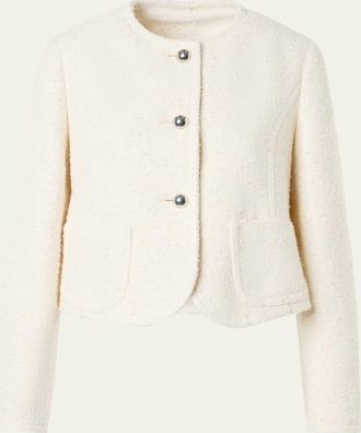 Akris Summer Boucle Single-Breasted Jacket
