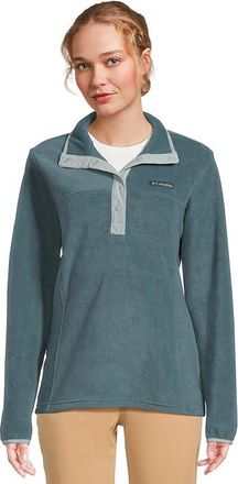 Columbia Bentontm Springs 1/2 Snap Pull Over II Womens Coat Everblue/Crushed Blue : 2XL, Fleece/Nylon