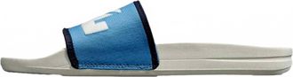 Athletic Propulsion Labs Womens Big Logo Techloom Slide In Ivory Coastal Blue Midnight
