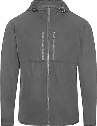 Orlebar Brown Mens Wye Hooded Zip-Up Windbreaker In Granite