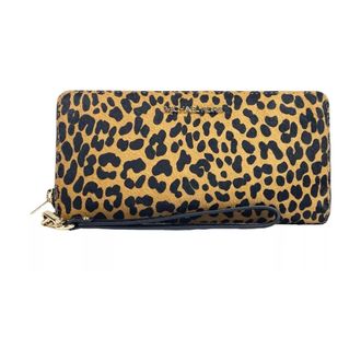 Michael Kors Animal Print Wristlet Wallet with Card Slots