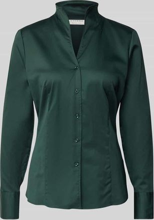 Eterna Hemdbluse mit Knopfleiste in Gruen, Größe 34