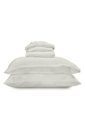 Ettitude Luxe Sateen+ Sheet Set in Stone at Nordstrom, Size California King