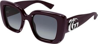Gucci Sunglasses, female, Purple, 50 MM, Gg1975S 004 Butterfly Frame Sunglasses