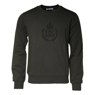 Dolce & Gabbana Hombre, Sudaderas, Verde, Talla: M