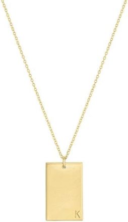 Set & Stones Goldie Initial Necklace in Gold /K at Nordstrom, Size 20