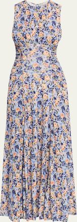 Ulla Johnson Lana Printed Sleeveless Maxi Dress