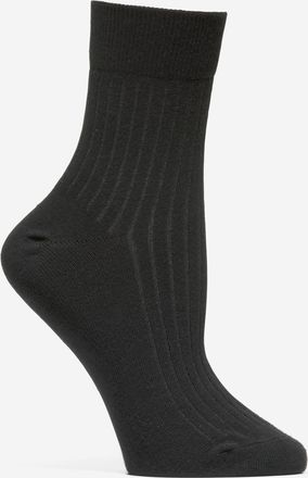 Cole Haan Womens Ribbed Anklet Socks - Black