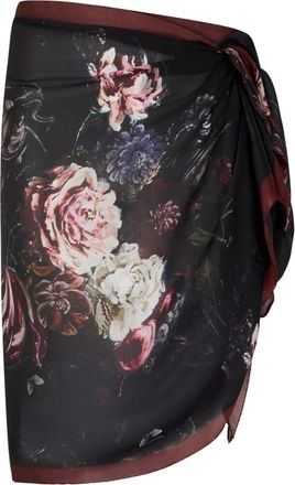 Roberto Cavalli Foulard con stampa fiori fenicottero - - Accessories - Donna - Multicolore - ONE SIZE