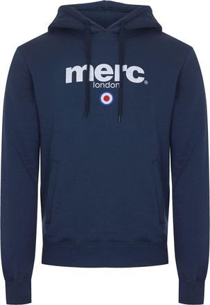 Merc of London Mens Pill, Hooded Sweatshirt Hoodie, Blue (Navy), L