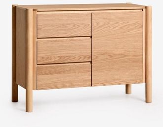 Sklum Sklum - Aparador Rectangular 110x45 Cm En Mdf Con Chapa De Roble Munden