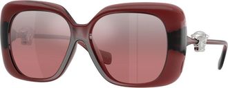 Versace VE4499U 55397E Womens Sunglasses Red Size 57