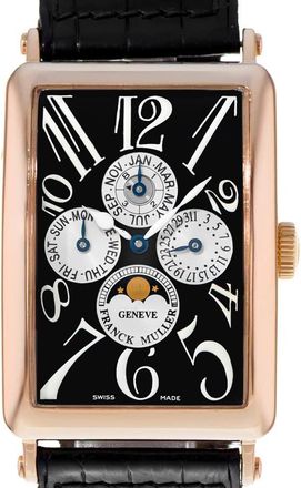 Franck Muller Pre-owned Franck Muller Long Island Automatic Black Dial Mens Watch 1200 QP