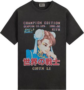 Kith x Capcom Chun Li Champion Edition T-shirt - Grijs