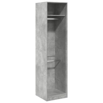 Berkfield Home Wardrobe Concrete Grey 50x50x200 cm Engineered Wood | Size: 50 x 50 x 200 cm