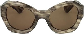 Linda Farrow DRIES VAN NOTEN DVN35 C4 Mens Sunglasses Brown Size 51