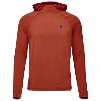 Black Diamond L/S Alpenglow Hoody Longsleeve f&uuml;r Herren | rot