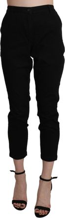 Acht High Waist Cropped Cotton Capri Pant